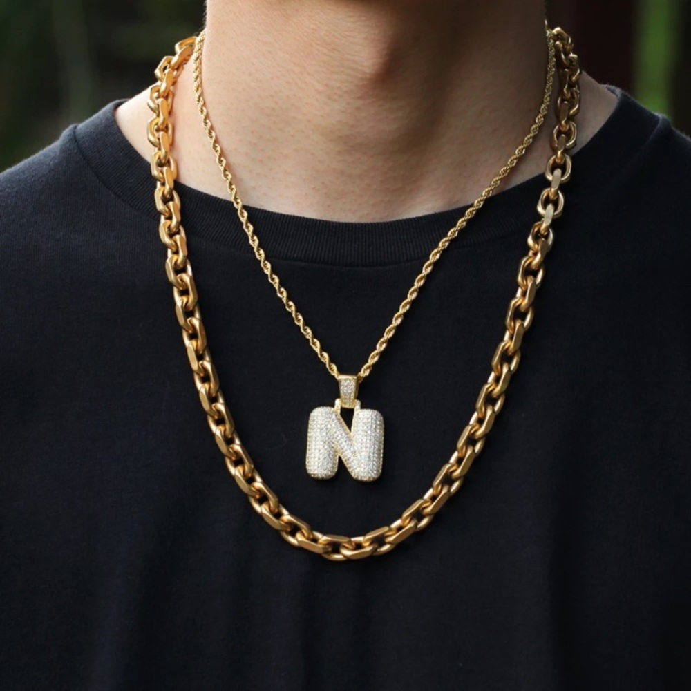 Bubble Initial “H” Cubic Zirconia Charm - Picture 3 of 3